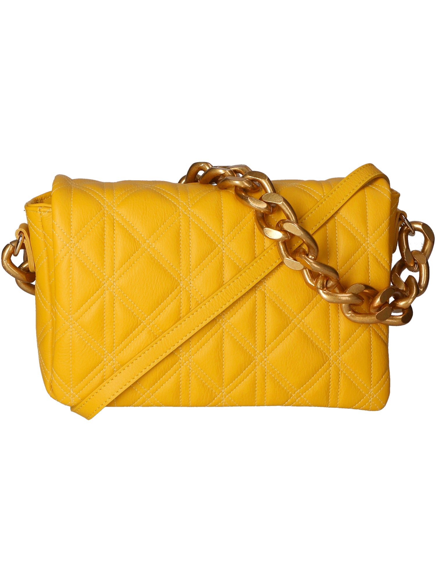 Aurélia Borsa a spalla da donna Vera pelle 04542-S04 GIALLO Gave Lux