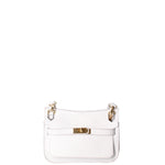 Katie Borsa a tracolla da donna 100% vera pelle 07145-D01 BIANCO Viola Castellani
