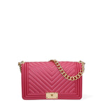 Borsa a mano da donna 100% Pvc FLAT-M 24-CHERRY - GOLD Marc Ellis
