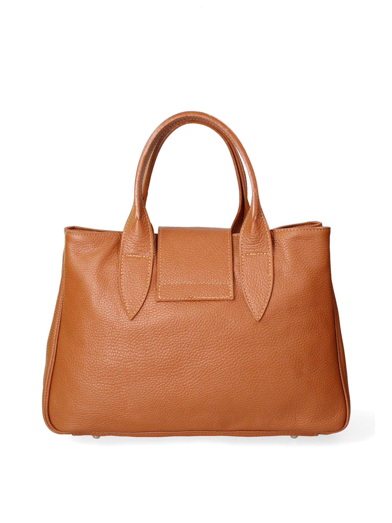 Ascoli Borsa a mano da donna Pelle stampata cocco 7718-D17 CUOIO SCURO Gave Lux