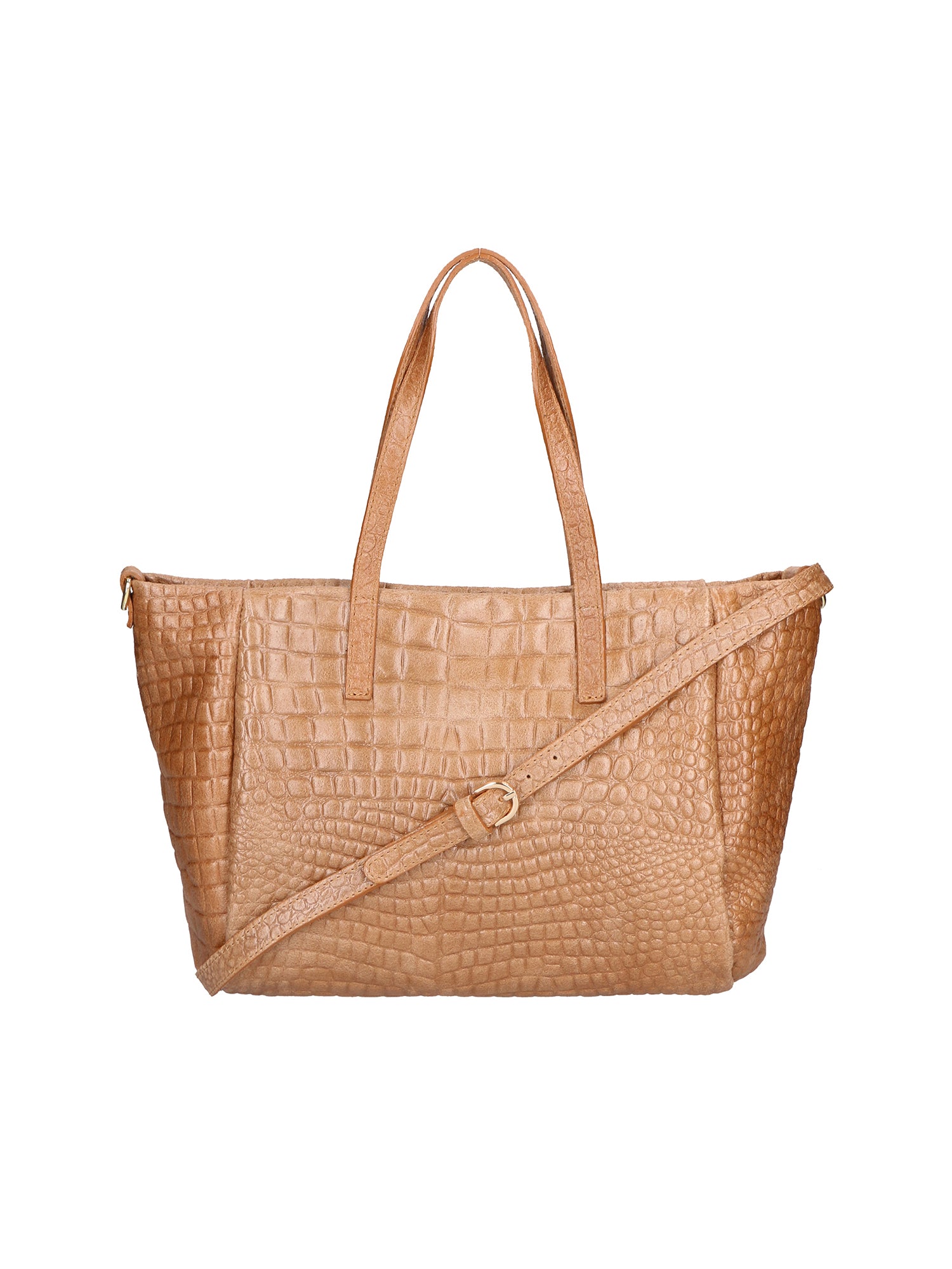 Lorella Borsa a spalla da donna Vera pelle croco 06499-041 MARRONE Gave Lux