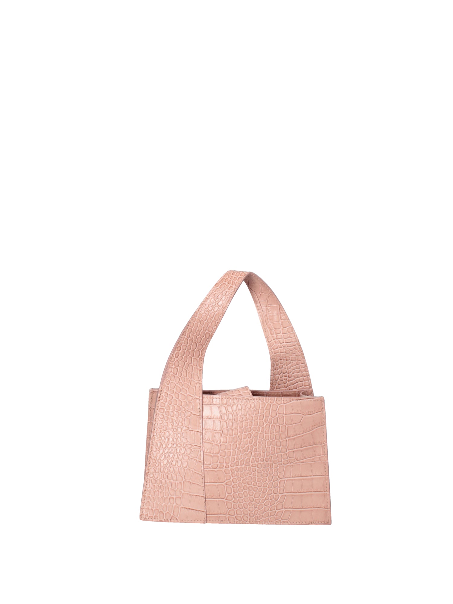 Borsa a mano da donna Vera pelle effetto cocco 07220-C68 ROSA Roberta Rossi