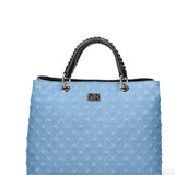 Borsa a mano da donna Vera pelle JR-W-1113JS-DARK JEANS-BLACK John Richmond