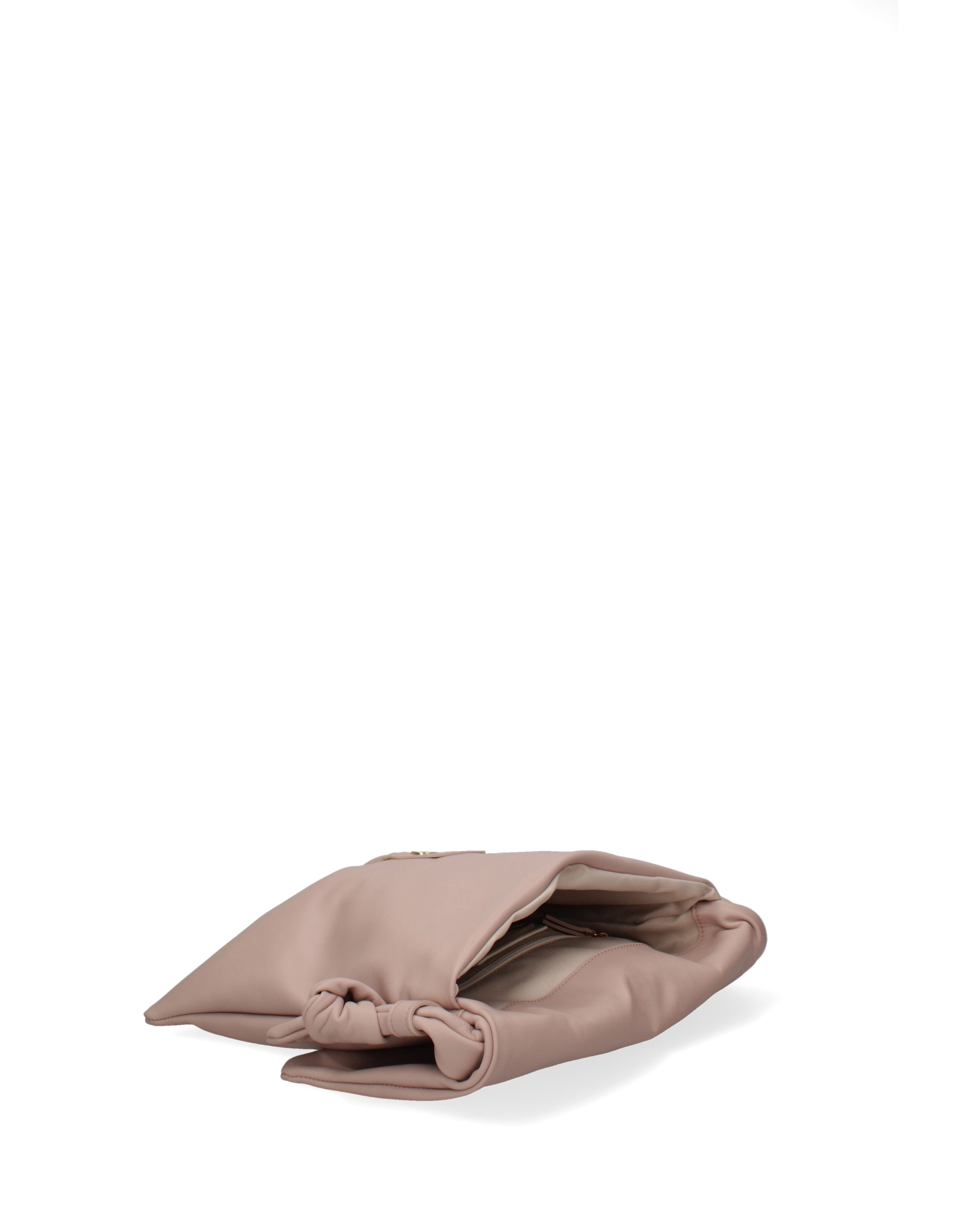 Borsa a spalla da donna Vera pelle 07172-S68 NUDO Viola Castellani