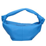 Lunaria Borsa a spalla da donna Vera pelle 06007-D222 BLU ASTER Gave Lux