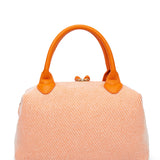 Borsa a mano da donna 100% pelle vegana PU 749-1PT-ORANGE Diana&co