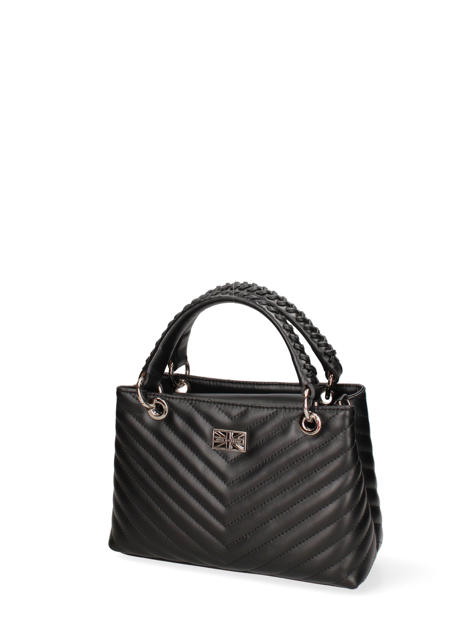 Borsa a mano da donna Vera pelle JR-W-1107SA-BLACK-SILVER John Richmond