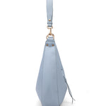 Borsa a spalla da donna 100% pelle vegana PU 715-1PT-LIGHTBLUE Diana&co