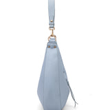 Borsa a spalla da donna 100% pelle vegana PU 715-1PT-LIGHTBLUE Diana&co