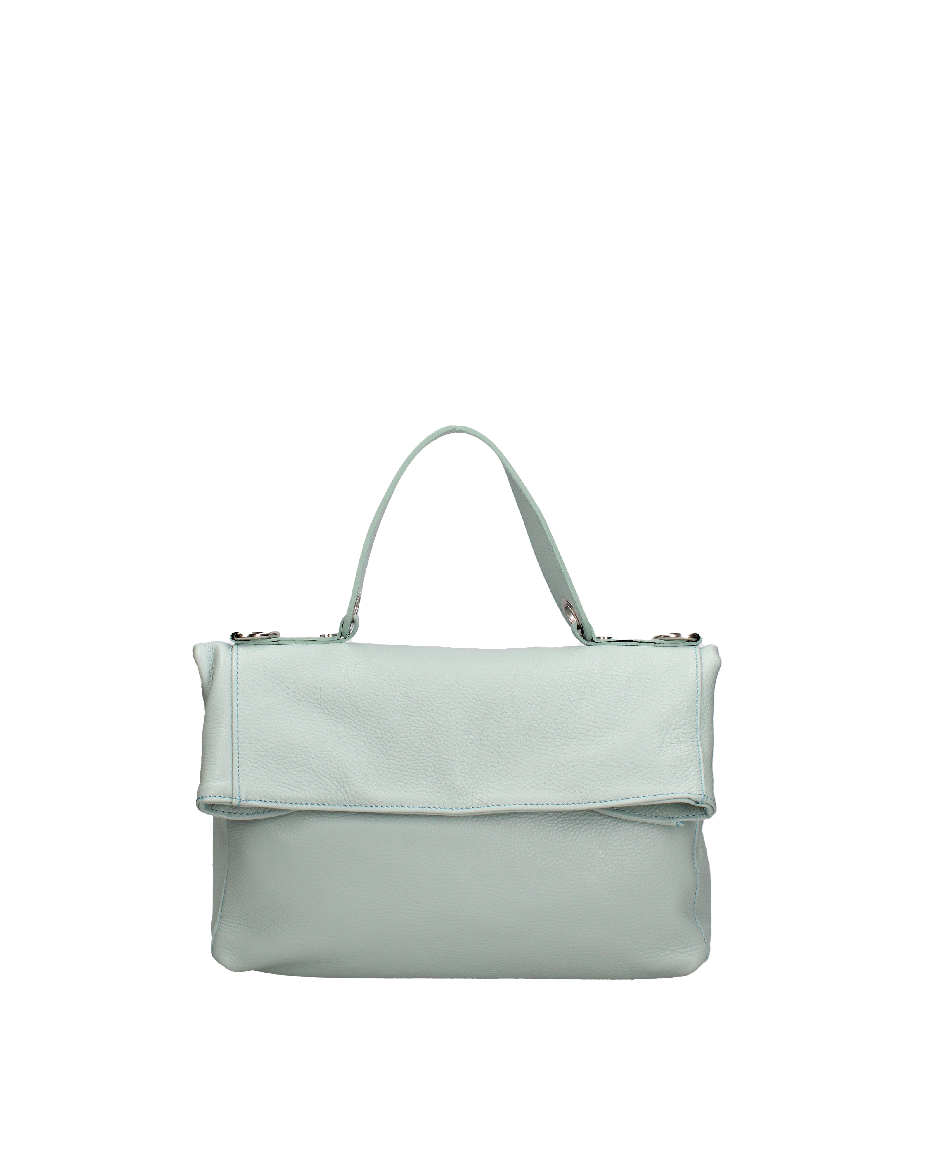 Borsa a spalla da donna Vera pelle 07159-D102 CIELO Viola Castellani