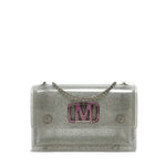 Borsa a mano da donna 100% Pvc FLAT SUPERMEE M-BLACK + LIGHT GOLD Marc Ellis