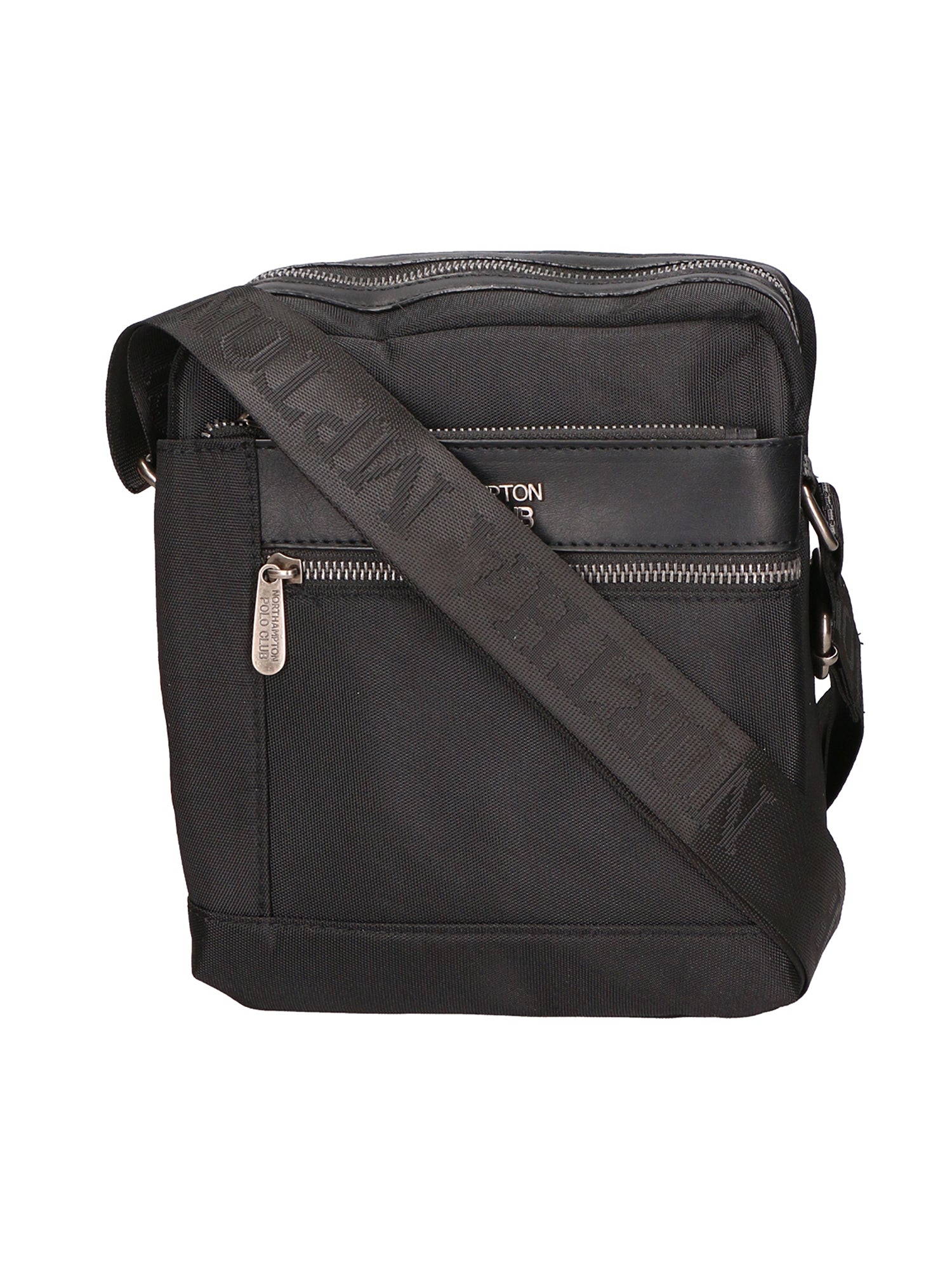 Borsa a tracolla uomo Pelle PU Vegan PCL3067-BLACK Northampton Polo Club