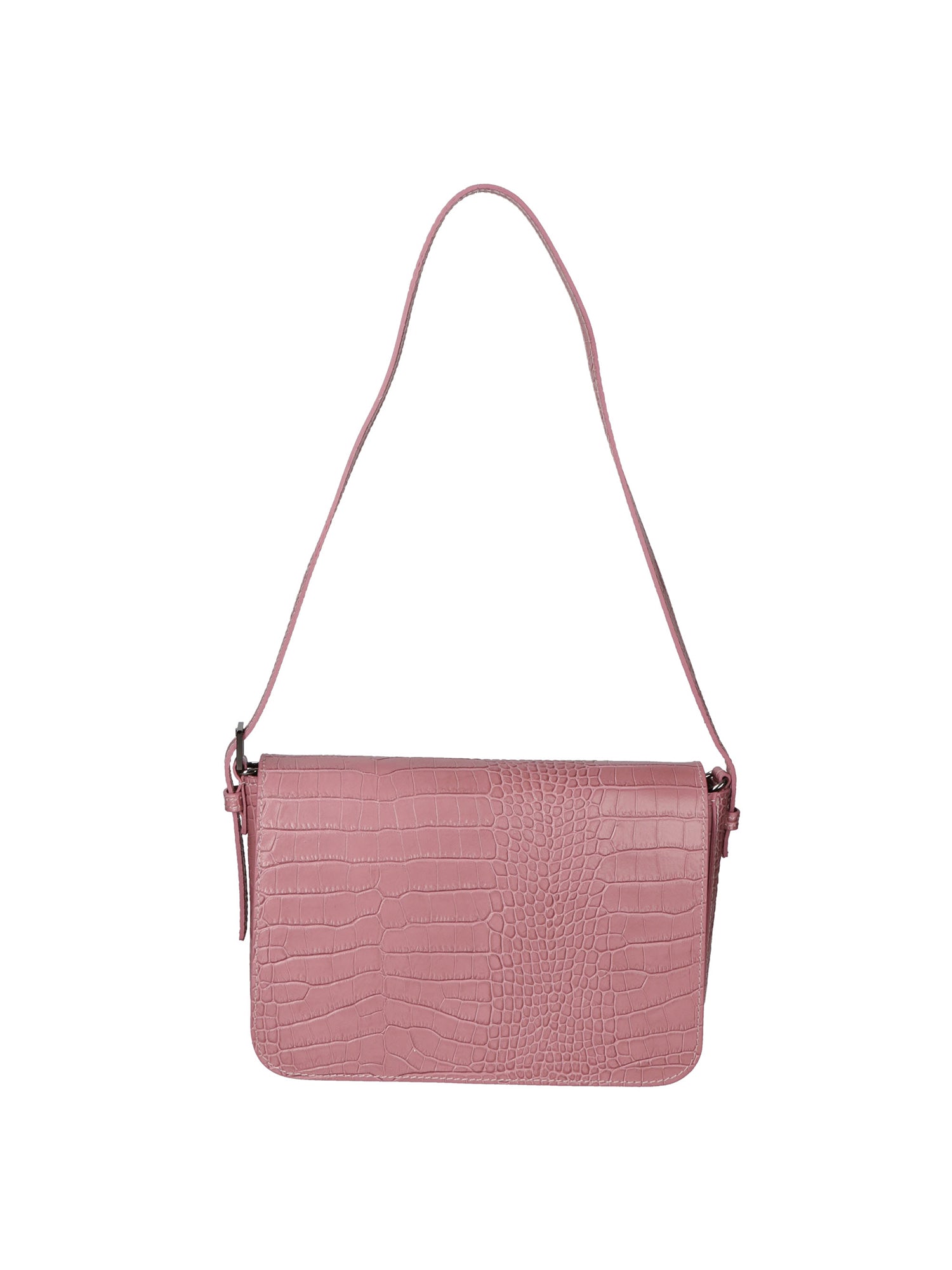 Azzurra Borsa a spalla da donna Vera pelle croco 05699- C73 ROSA ANTICO Gave Lux