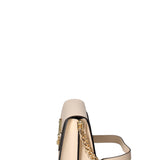 Borsa a tracolla da donna Vera pelle ruga JR-W-1155RU-BONE-GOLD John Richmond