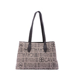 Borsa a spalla da donna Ecopelle BC1369-NERO BIANCO B Cavalli