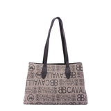 Borsa a spalla da donna Ecopelle BC1369-NERO BIANCO B Cavalli