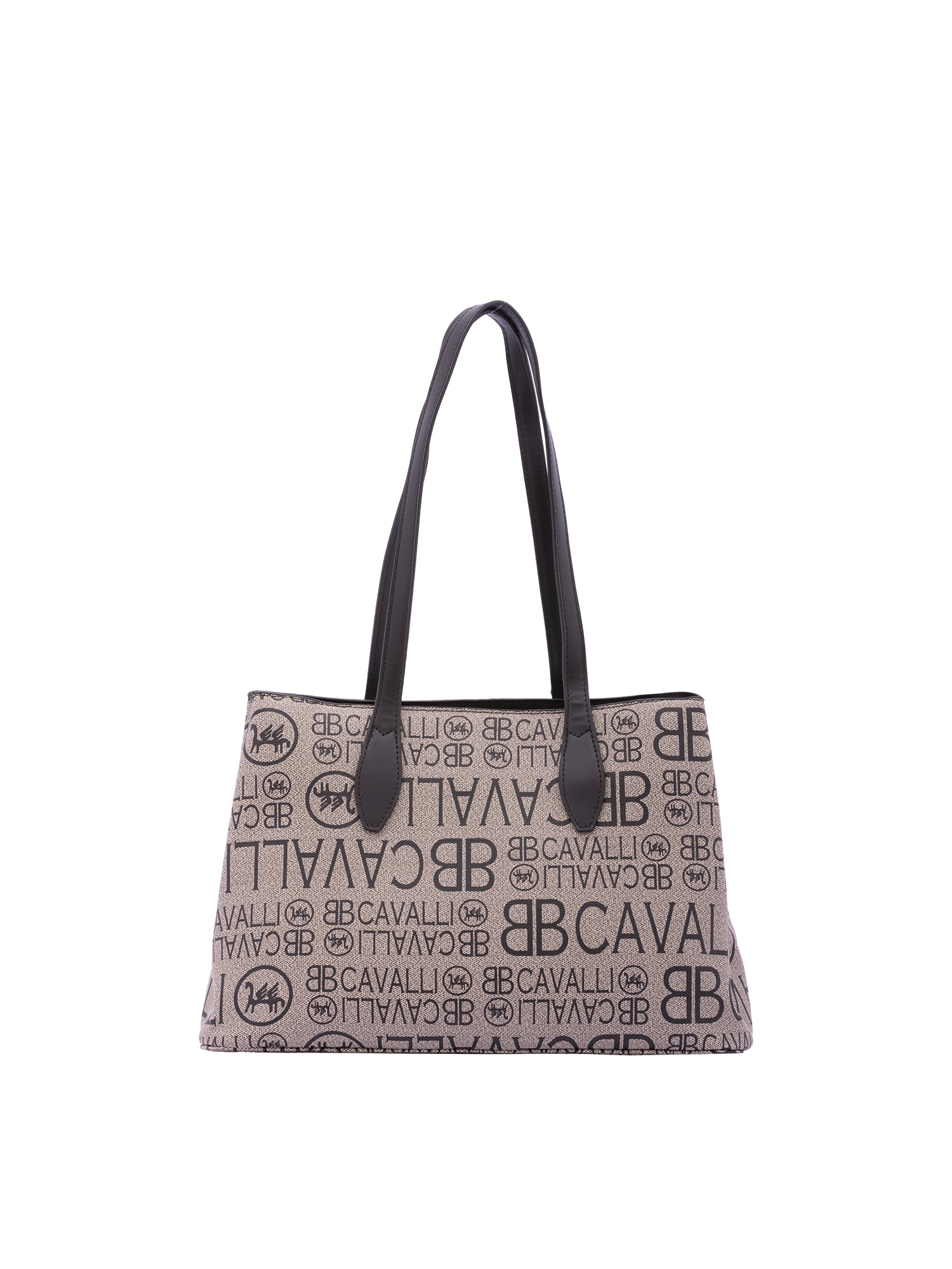 Borsa a spalla da donna Ecopelle BC1369-NERO BIANCO B Cavalli