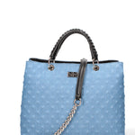 Borsa a mano da donna Vera pelle JR-W-1113JS-DARK JEANS-BLACK John Richmond