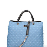 Borsa a mano da donna Vera pelle JR-W-1113JS-DARK JEANS-BLACK John Richmond