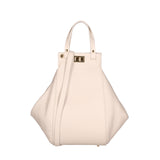 Lindsey Borsa a mano da donna 100% vera pelle 07162-D37 LATTE Viola Castellani