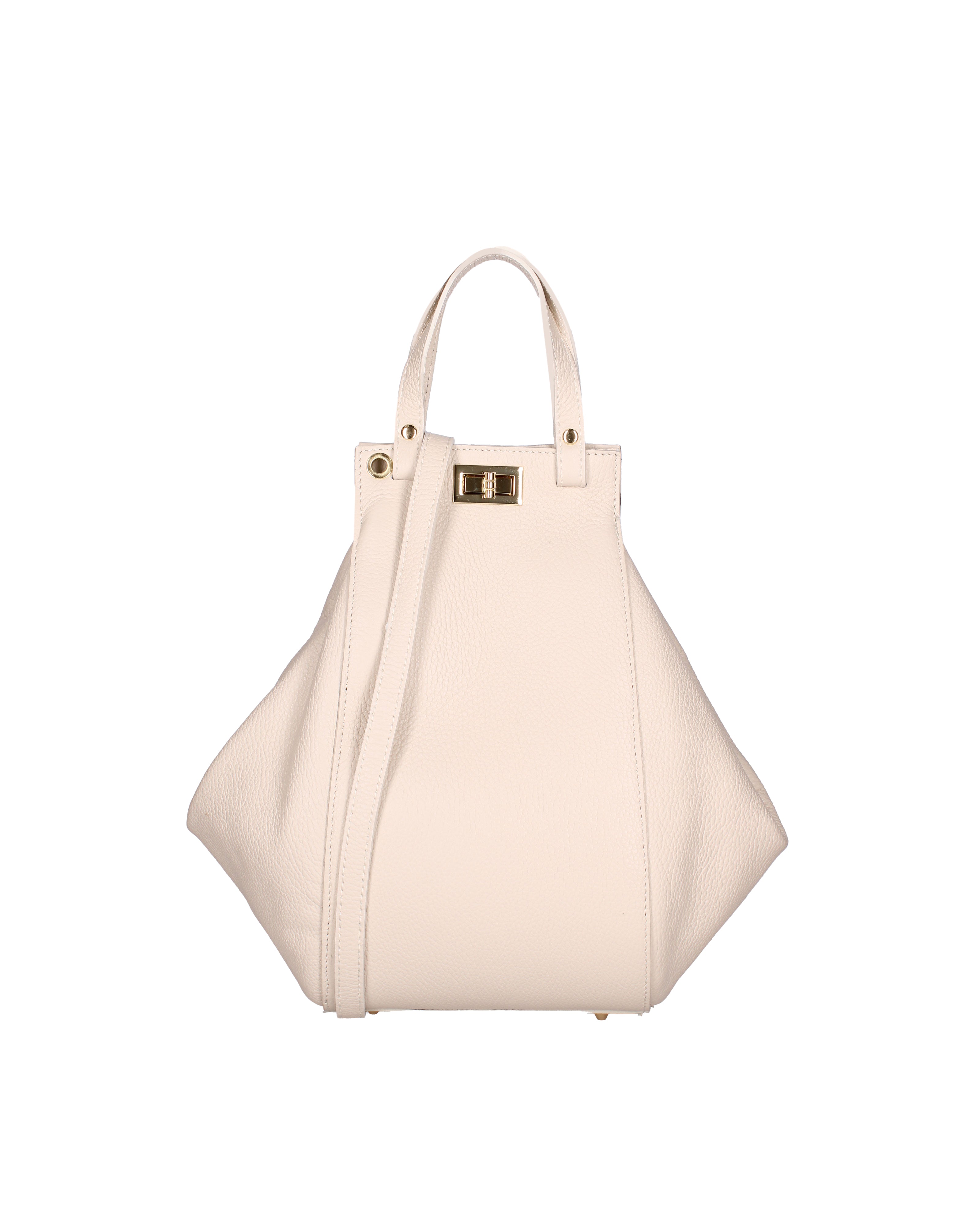 Lindsey Borsa a mano da donna 100% vera pelle 07162-D37 LATTE Viola Castellani
