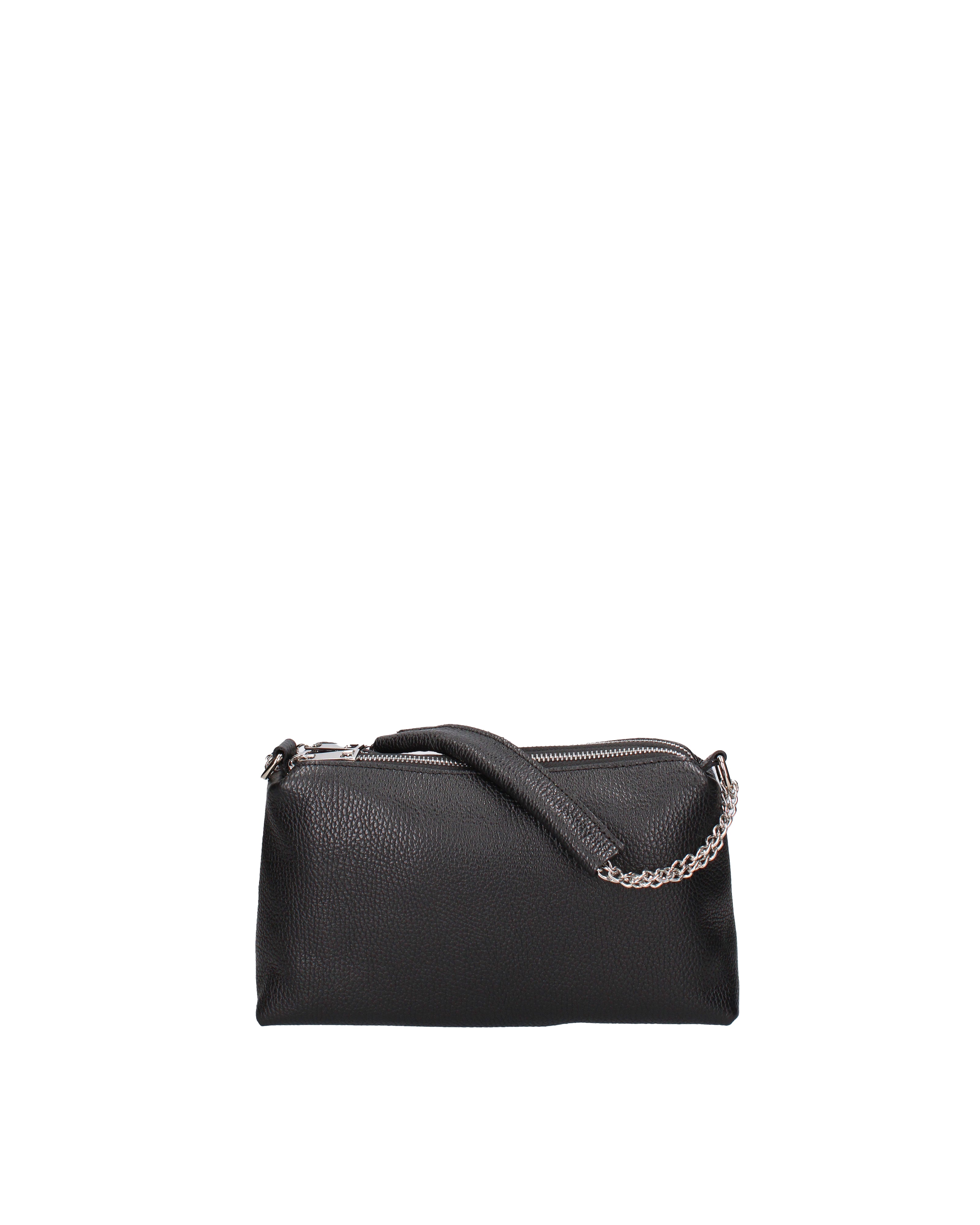 Borsa a spalla da donna Vera pelle 07141-D28 NERO Viola Castellani