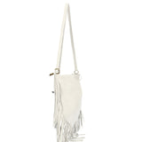 Solana Borsa a tracolla da donna Vera pelle 1518-BIANCO Gave Lux