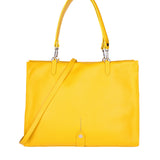 Borsa a mano da donna 100% vera pelle 07138-D04 GIALLO Roberta Rossi