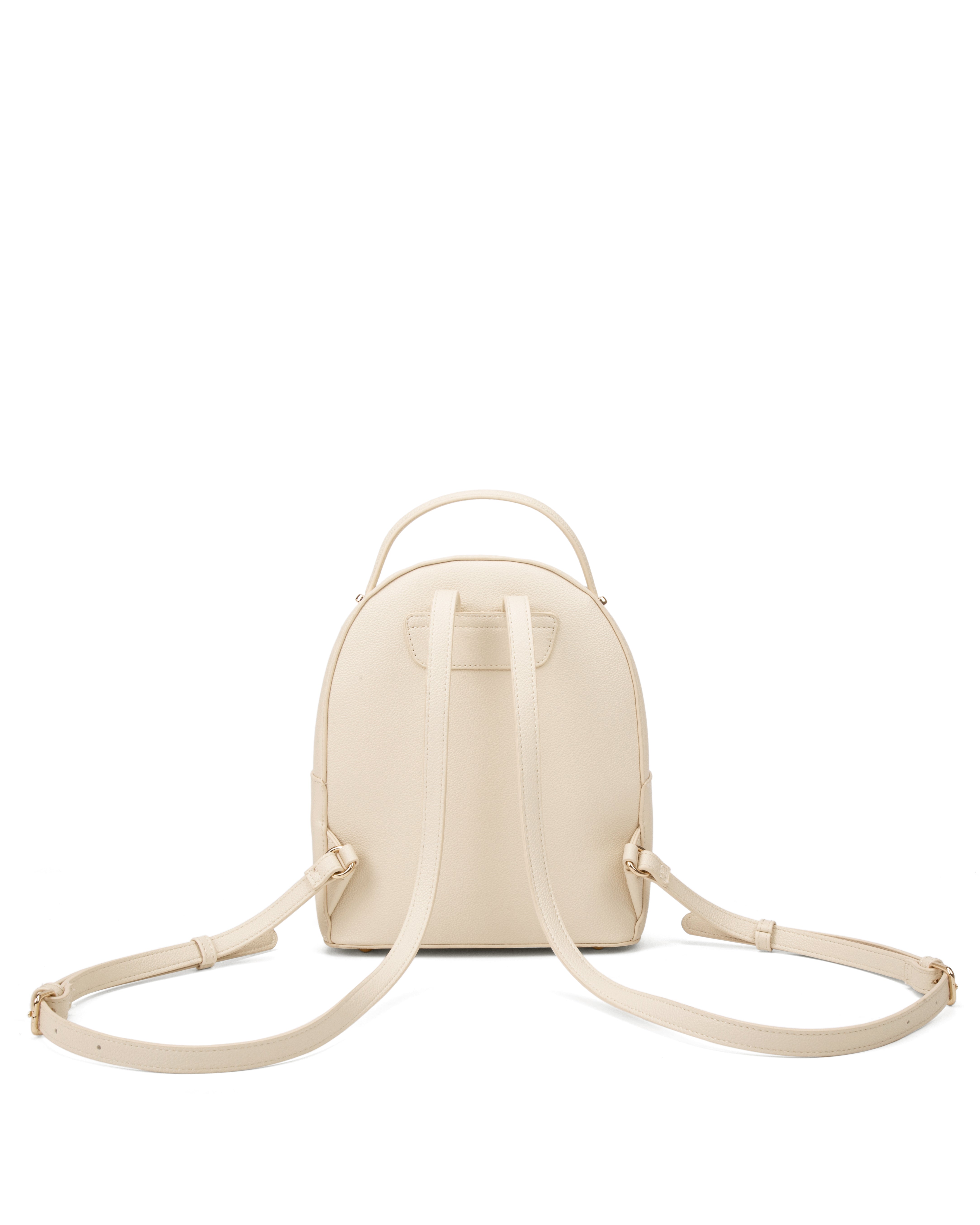 Zaino da donna in pelle vegana Casual 712-3PT-BEIGE Diana&co