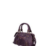 Erisia Borsa a spalla da donna Vera pelle 06091-038 VIOLA SCURO Gave Lux