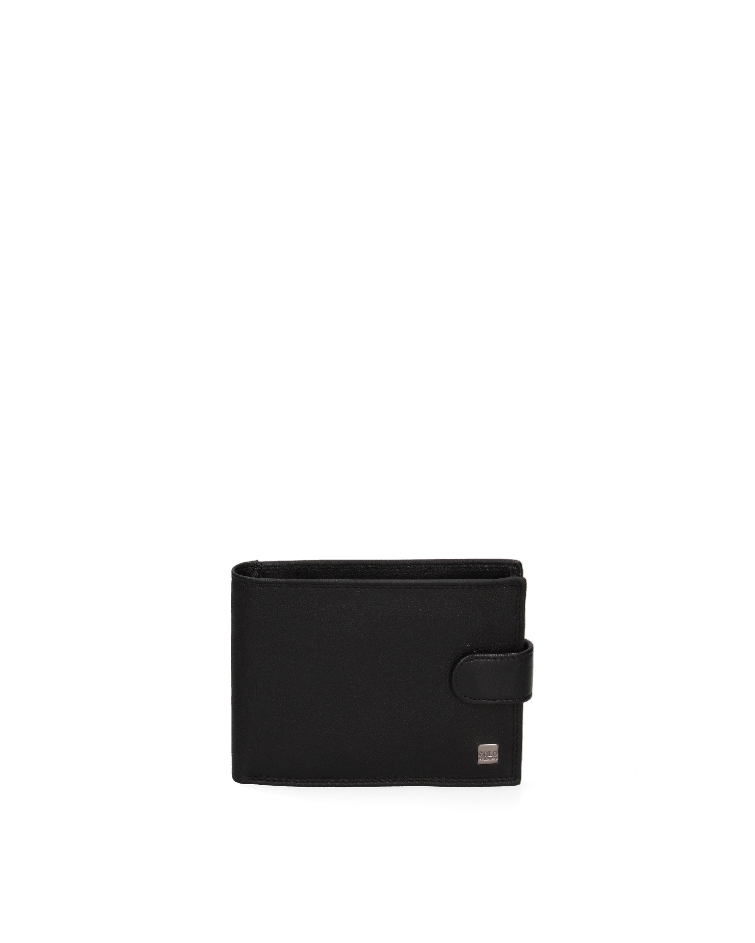 Portafoglio uomo in vera pelle Casual K35358P032-NERO Solo Soprani