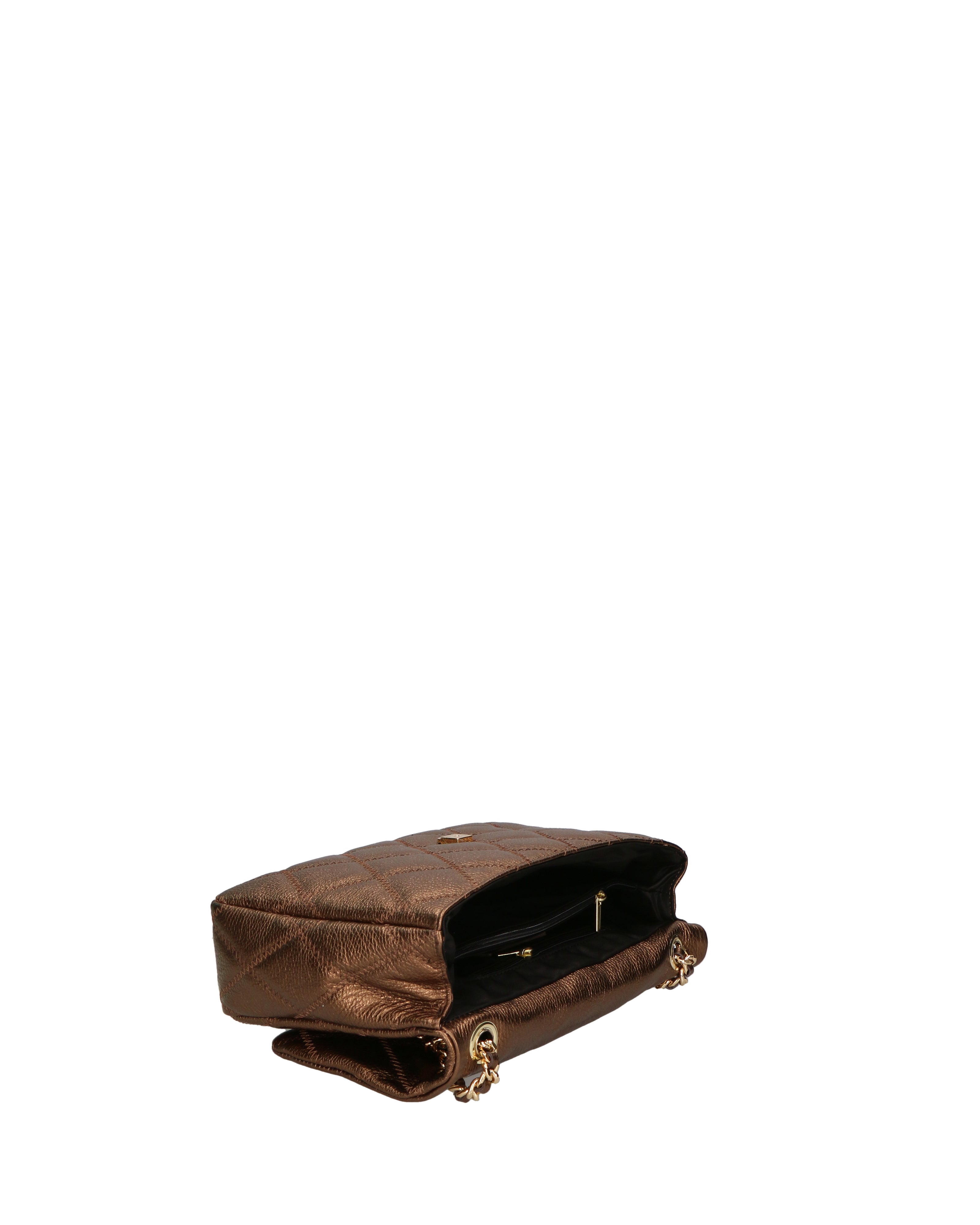 Argentia Borsa a tracolla da donna Vera pelle 04228-DL11 BRONZO Chiara Ferretti
