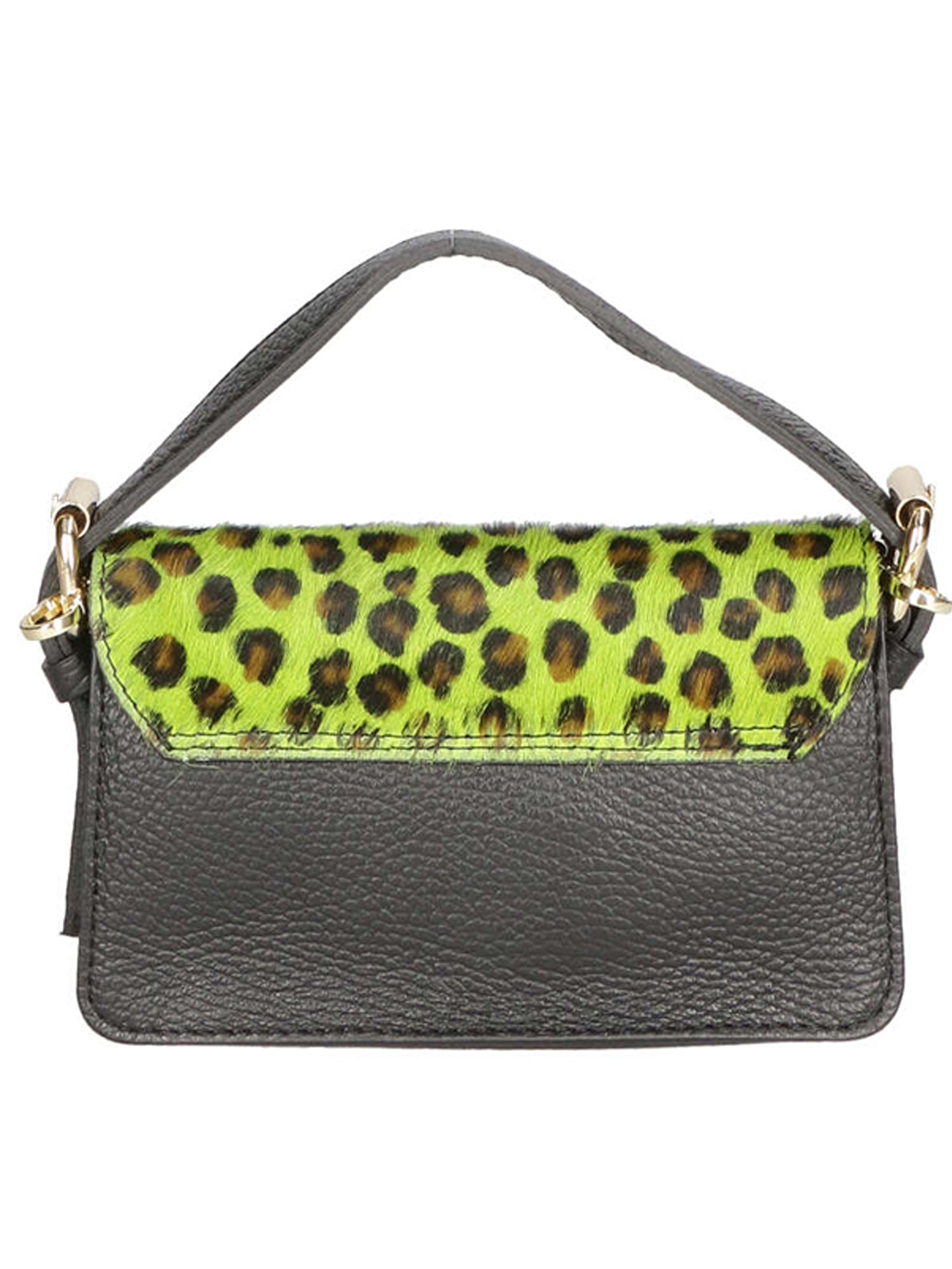 Aleide Borsa a mano da donna Vera pelle 04858-LEO P VERDE Gave Lux