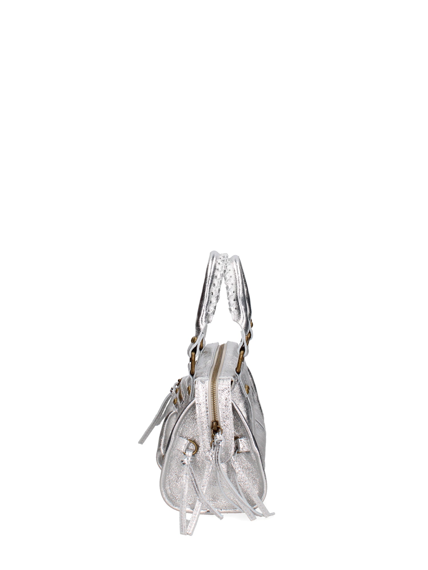 Solara Borsa a spalla da donna Vera pelle 06091 LM-L001 ARGENTO Gave Lux