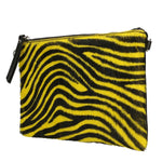 Vera pelle 00721-D04 GIALLO YELLOW Borsa a tracolla da donna Prisca Gave Lux