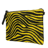 Vera pelle 00721-D04 GIALLO YELLOW Borsa a tracolla da donna Prisca Gave Lux