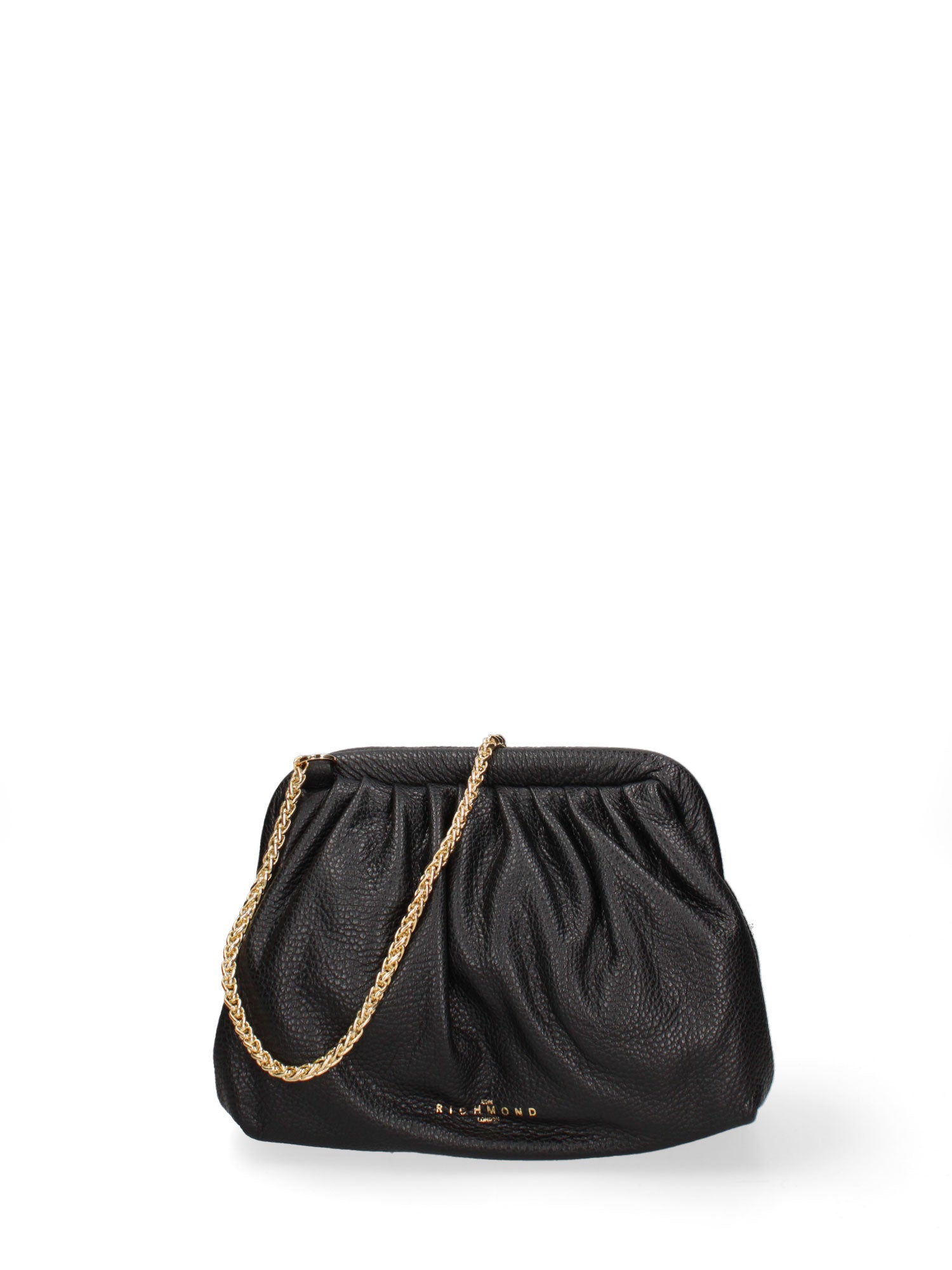 Borsa a tracolla da donna Vera pelle JR-W-1049-BLACK-GOLD John Richmond