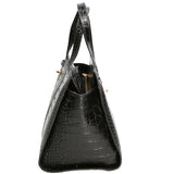Ariana Borsa a mano da donna Vera pelle stampata cocco 05435-C28 NERO C27 CENERE Gave Lux