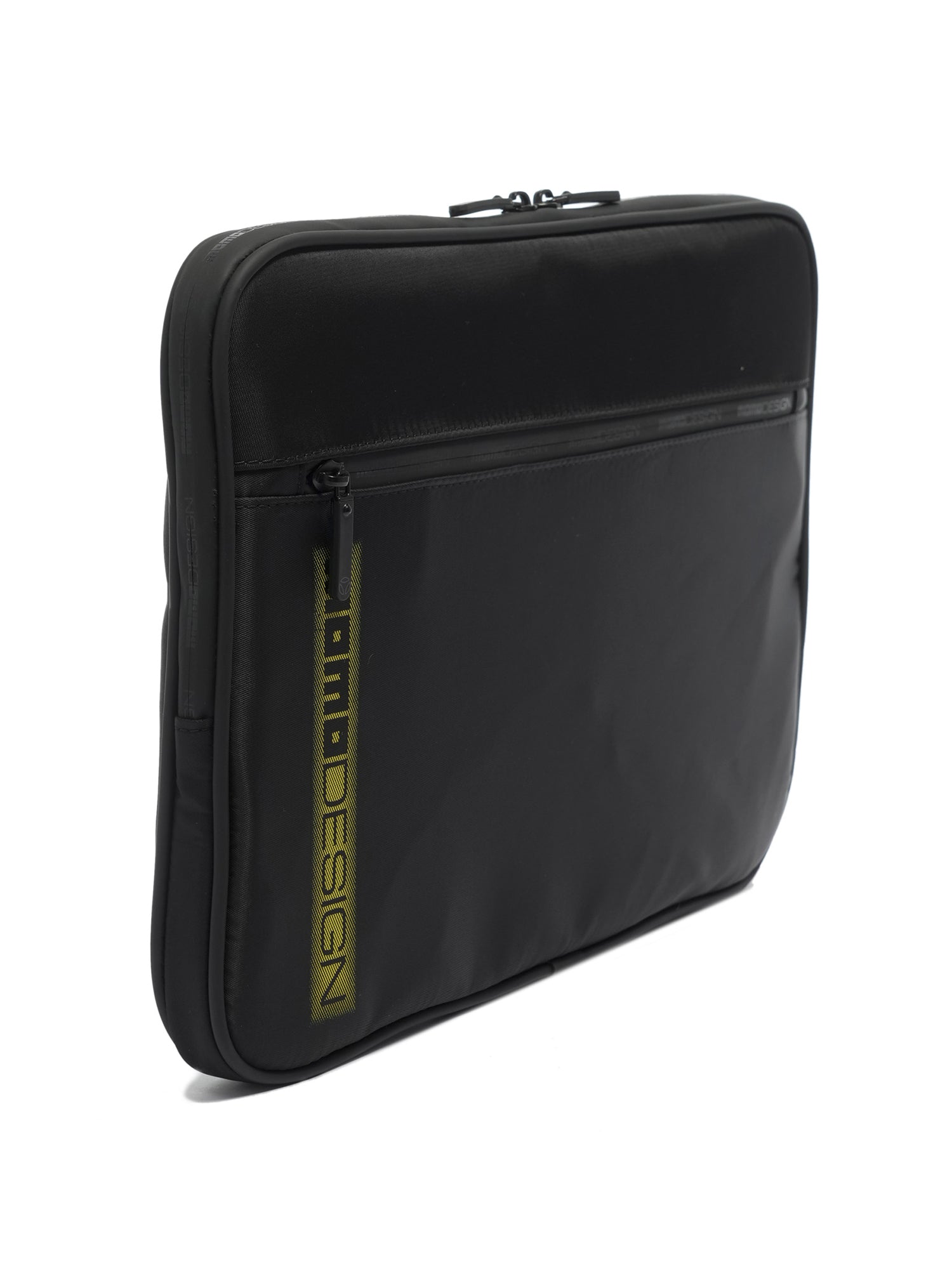 Borsa a mano da uomo 100% poliuretano MO-04RF-BLACK+LIME Momo Design