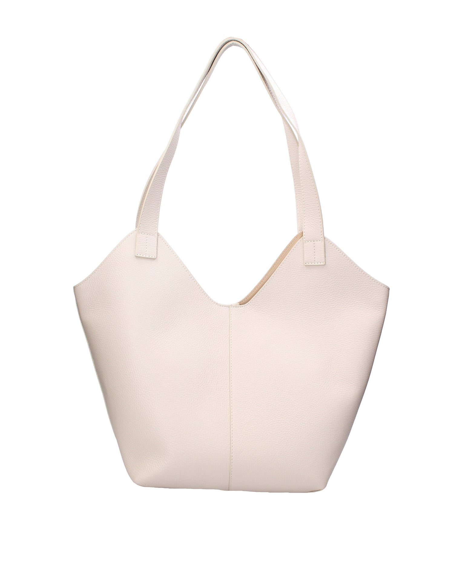 Borsa a mano da donna Vera pelle 07231-D37 LATTE Roberta Rossi