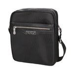 Borsa a tracolla uomo Pelle PU e nylon PCL3071-BLACK Northampton Polo Club