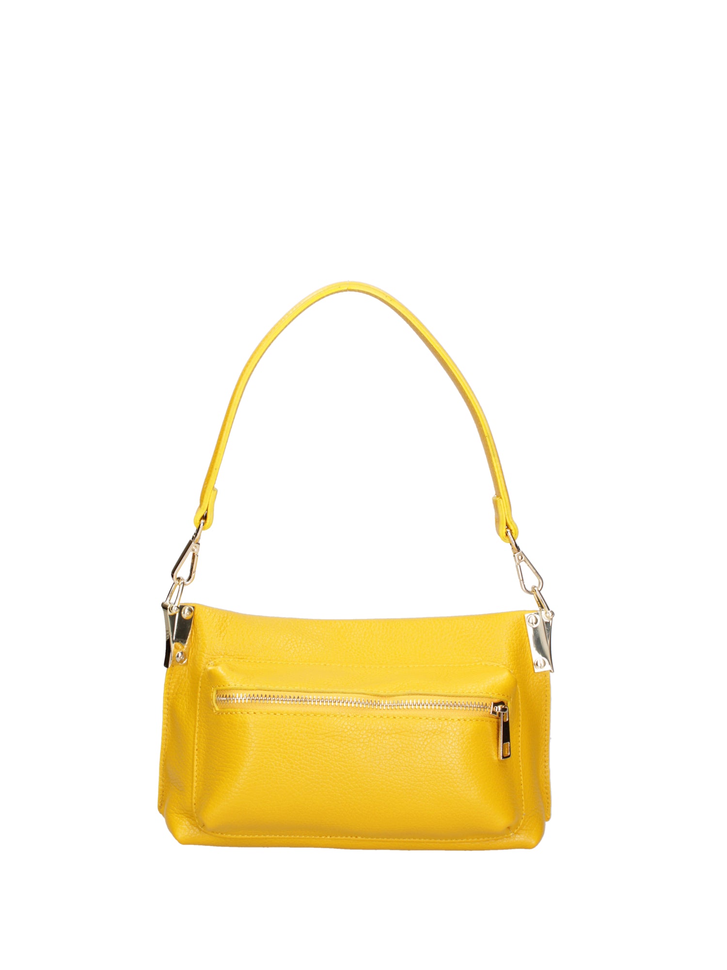 Borsa a spalla da donna Vera pelle 07147-D04 GIALLO Roberta Rossi