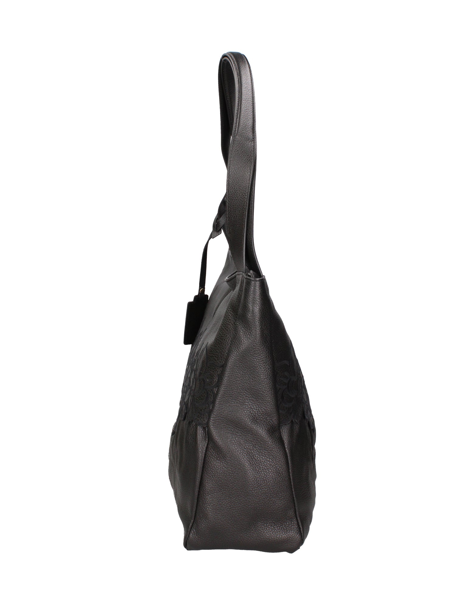 Erebea Elite Borsa a spalla da donna 100% Poliuretano B16663-NERO Braccialini