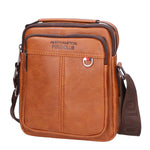 Borsa a tracolla uomo 100% pelle PU PCL3056-BROWN Northampton Polo Club