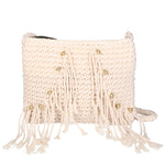Judith Borsa a tracolla da donna Cotone intrecciato 88117-BEIGE Gave Lux