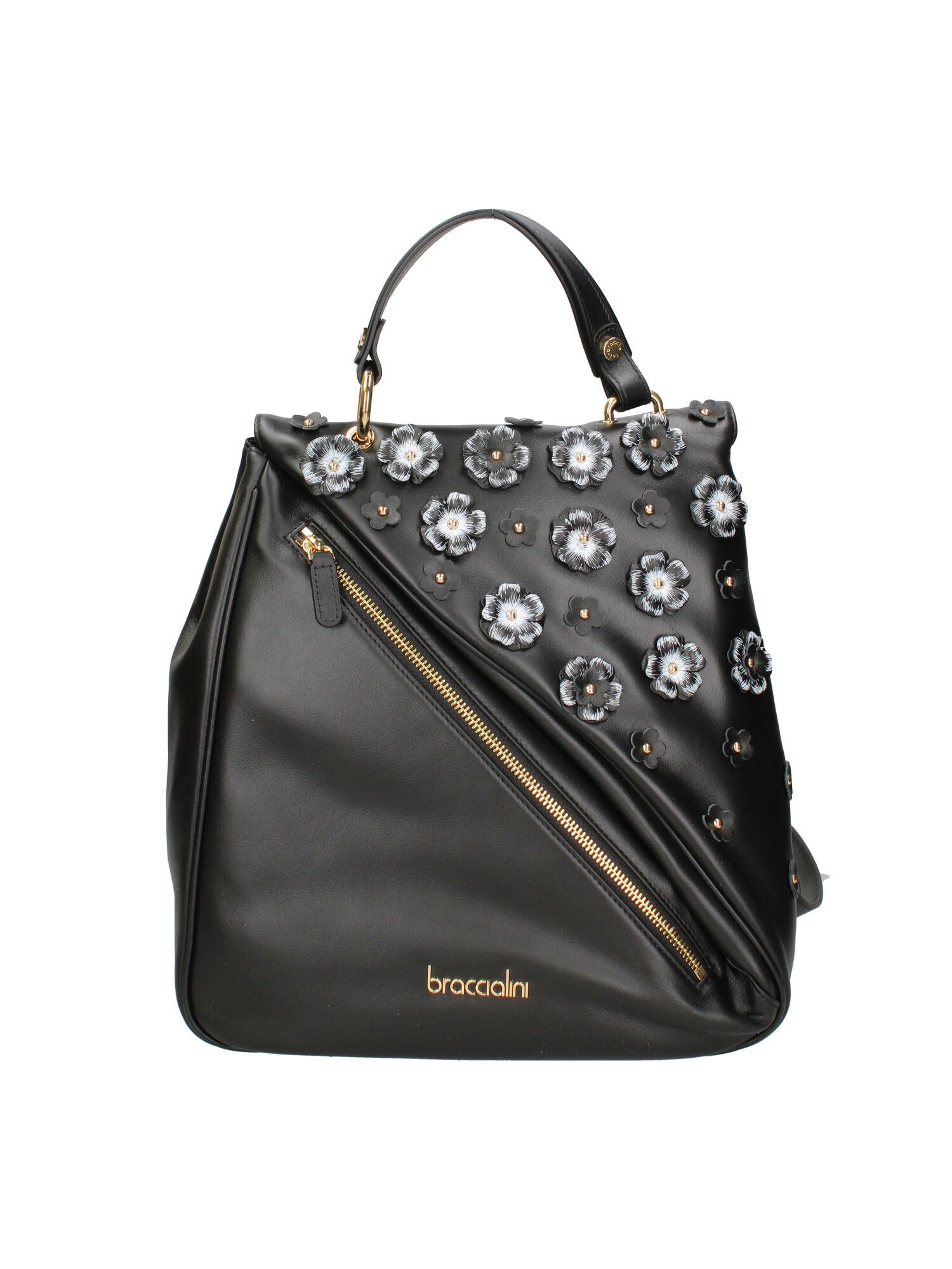 Zeffira Elite B17244-NERO Zaino da donna in vera pelle Braccialini