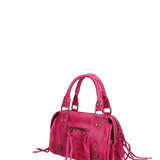 Erisia Borsa a spalla da donna Vera pelle 06091-016 FUXIA Gave Lux