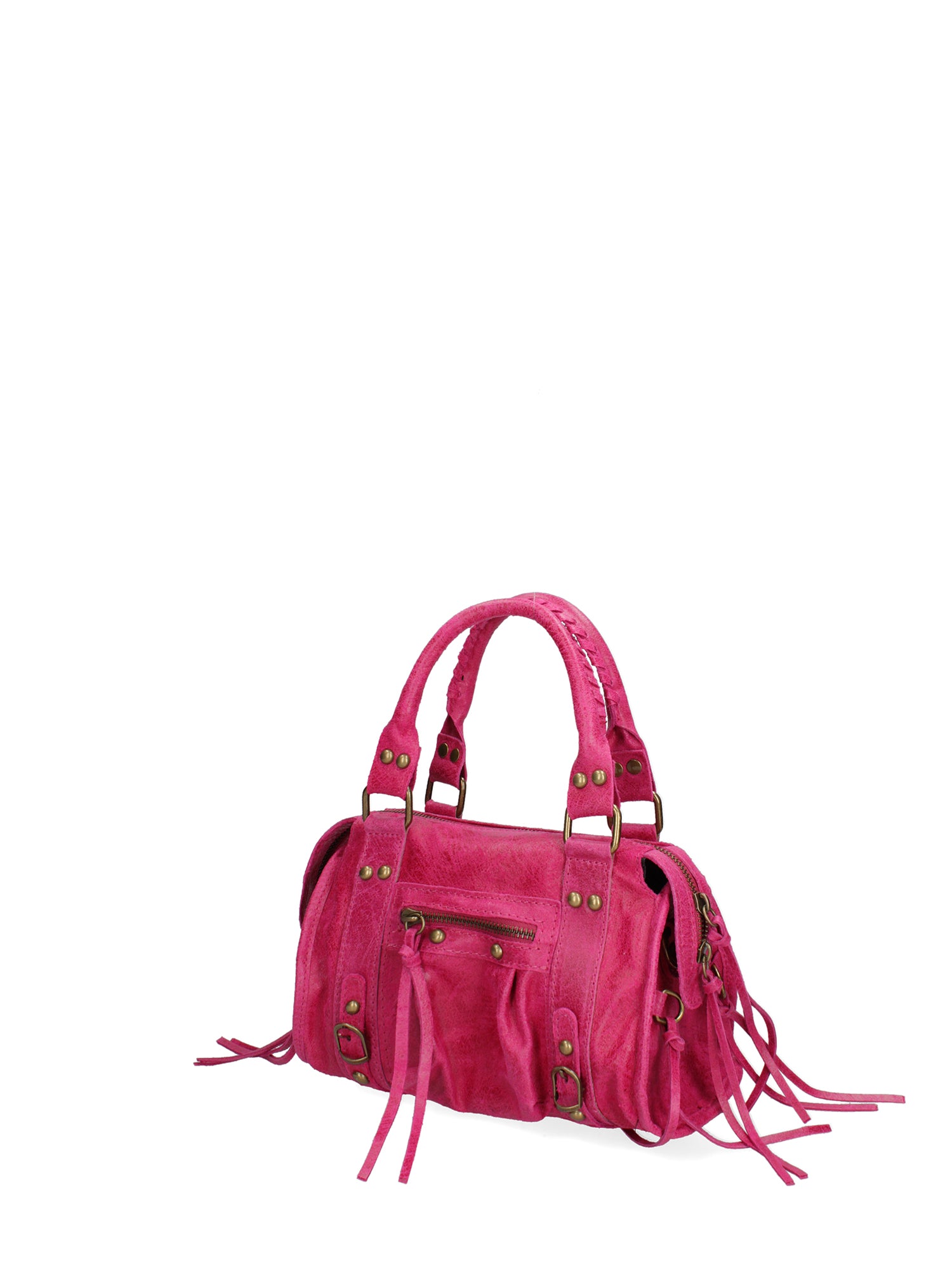 Erisia Borsa a spalla da donna Vera pelle 06091-016 FUXIA Gave Lux