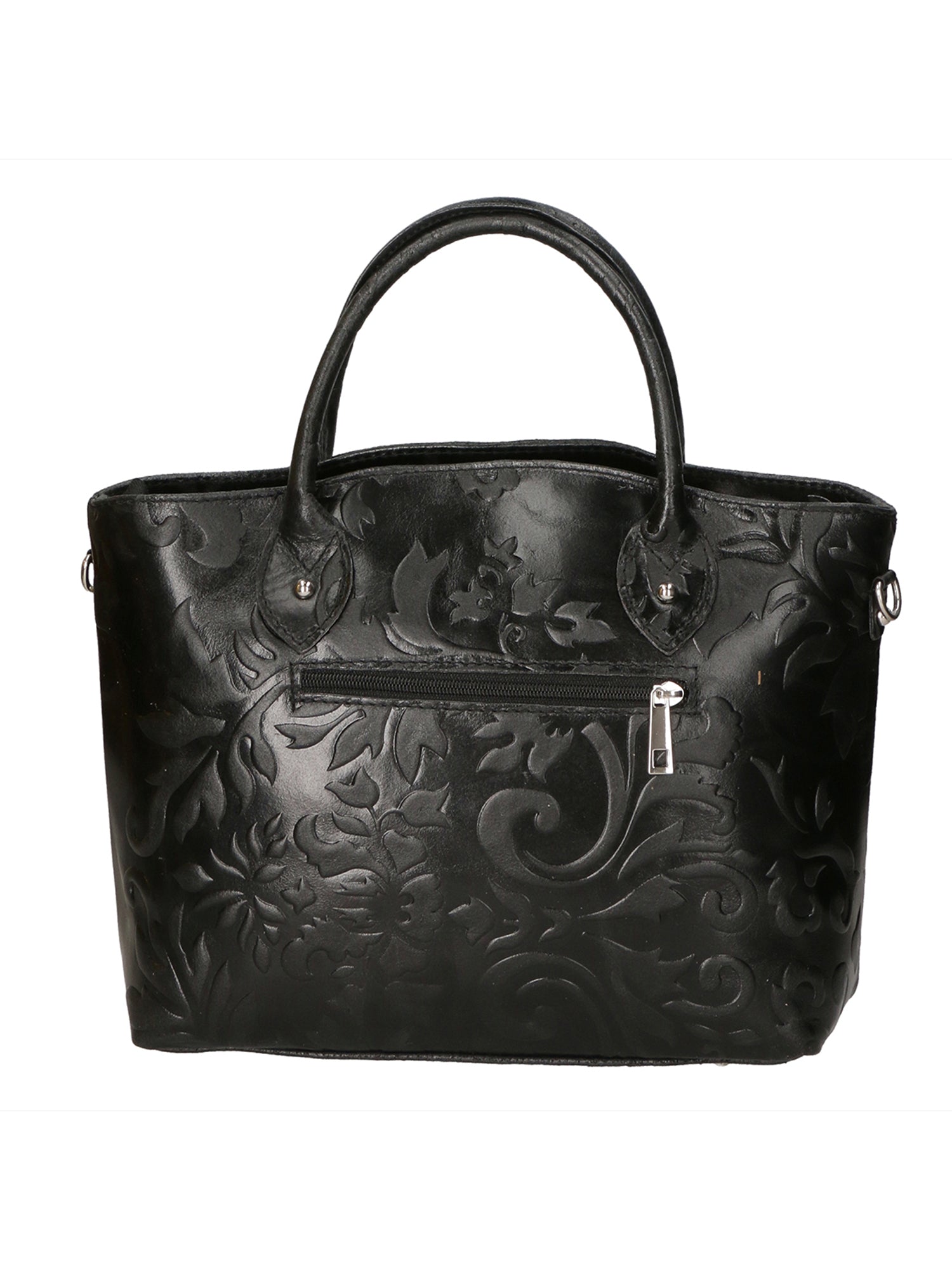 Enza Borsa a mano da donna Vera pelle 8007023FBG-019 NERO Gave Lux
