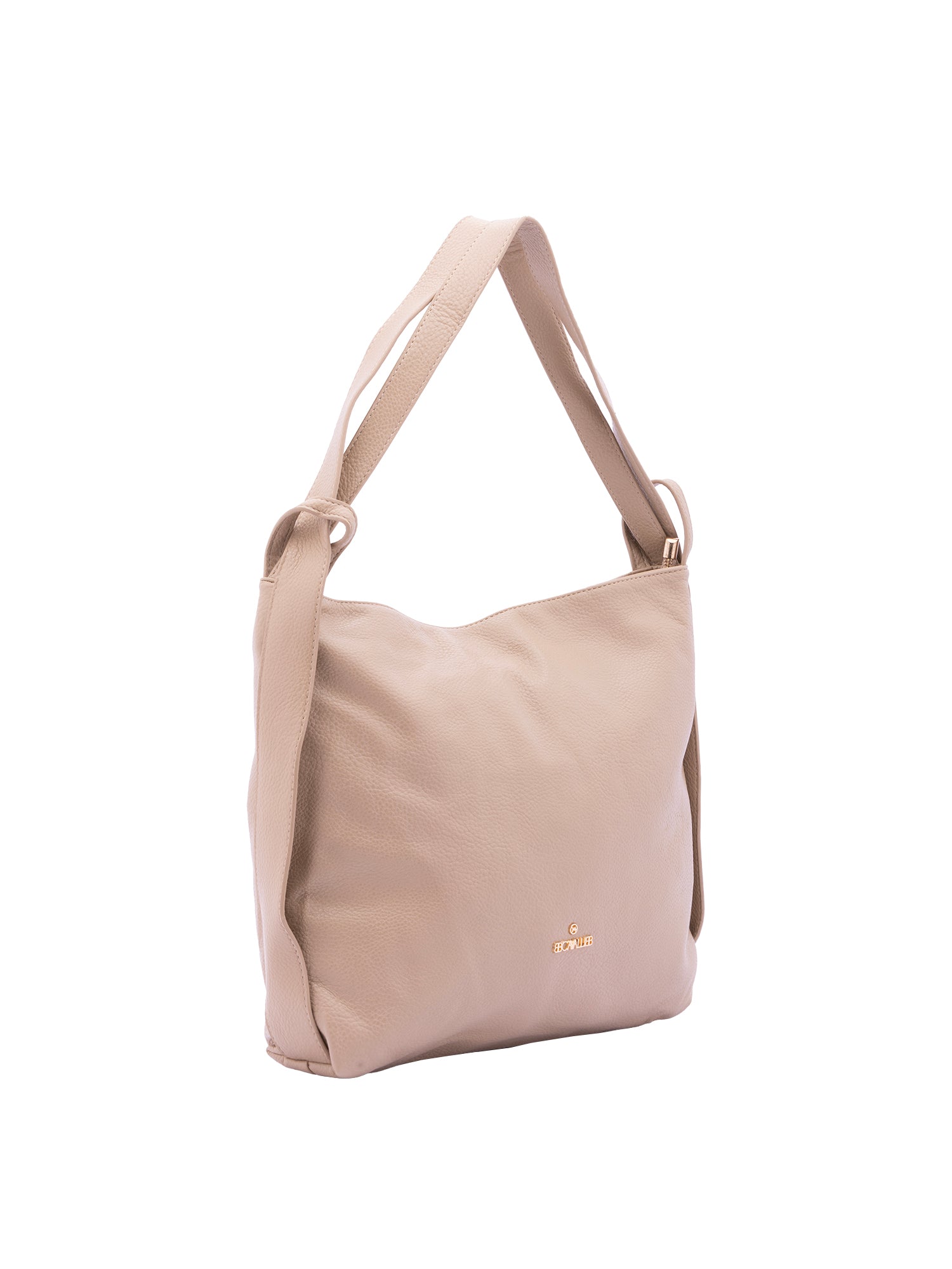 Borsa a spalla da donna Ecopelle e poliestere BC1407-BEIGE B Cavalli